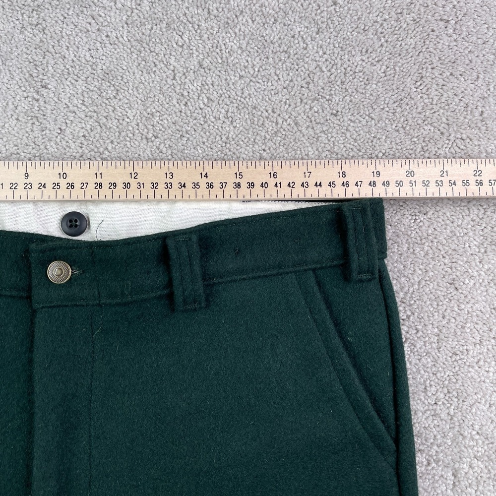 Big Bill Pants Mens 38x26 Green Heavy Wool Flannel Hunting Workwear Utility - Picture 5 of 11